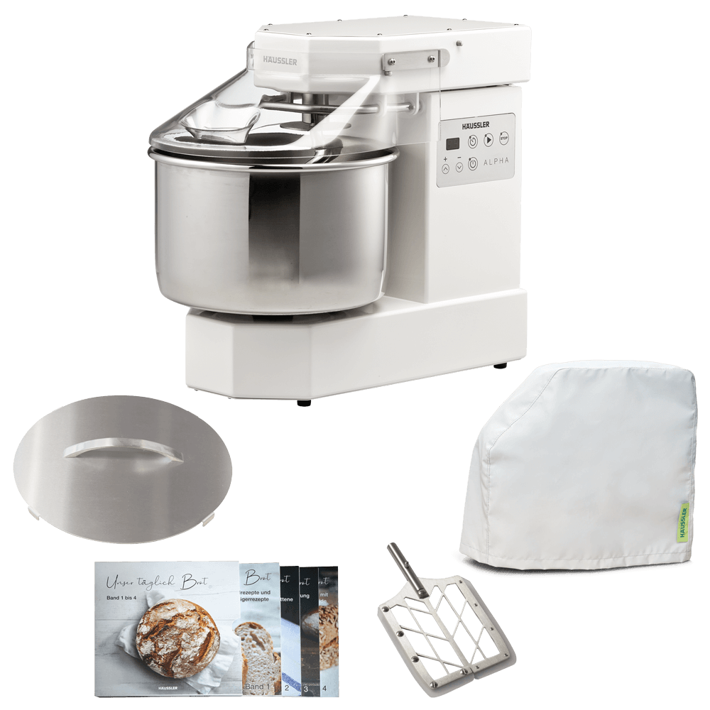 Alpha 1 G Paket 2 Alpha 1G in Weiß, Rührpaddel, Bücher ohne Hintergrund