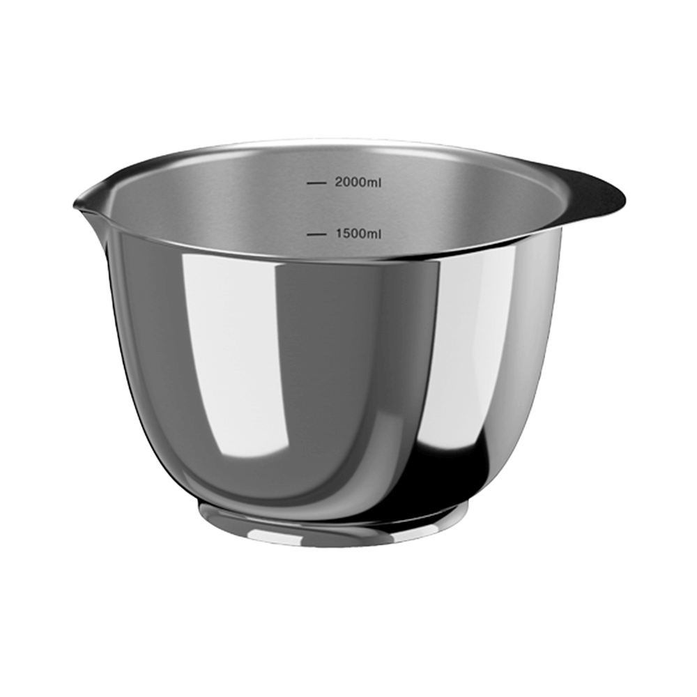 Edelstahlschüsseln ohne Hintergrund