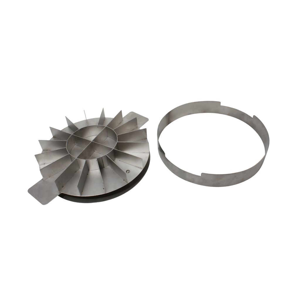 Teigteiler rund ohne Hintergrund. Das Abstechwerkzeug ist herausgenommen.