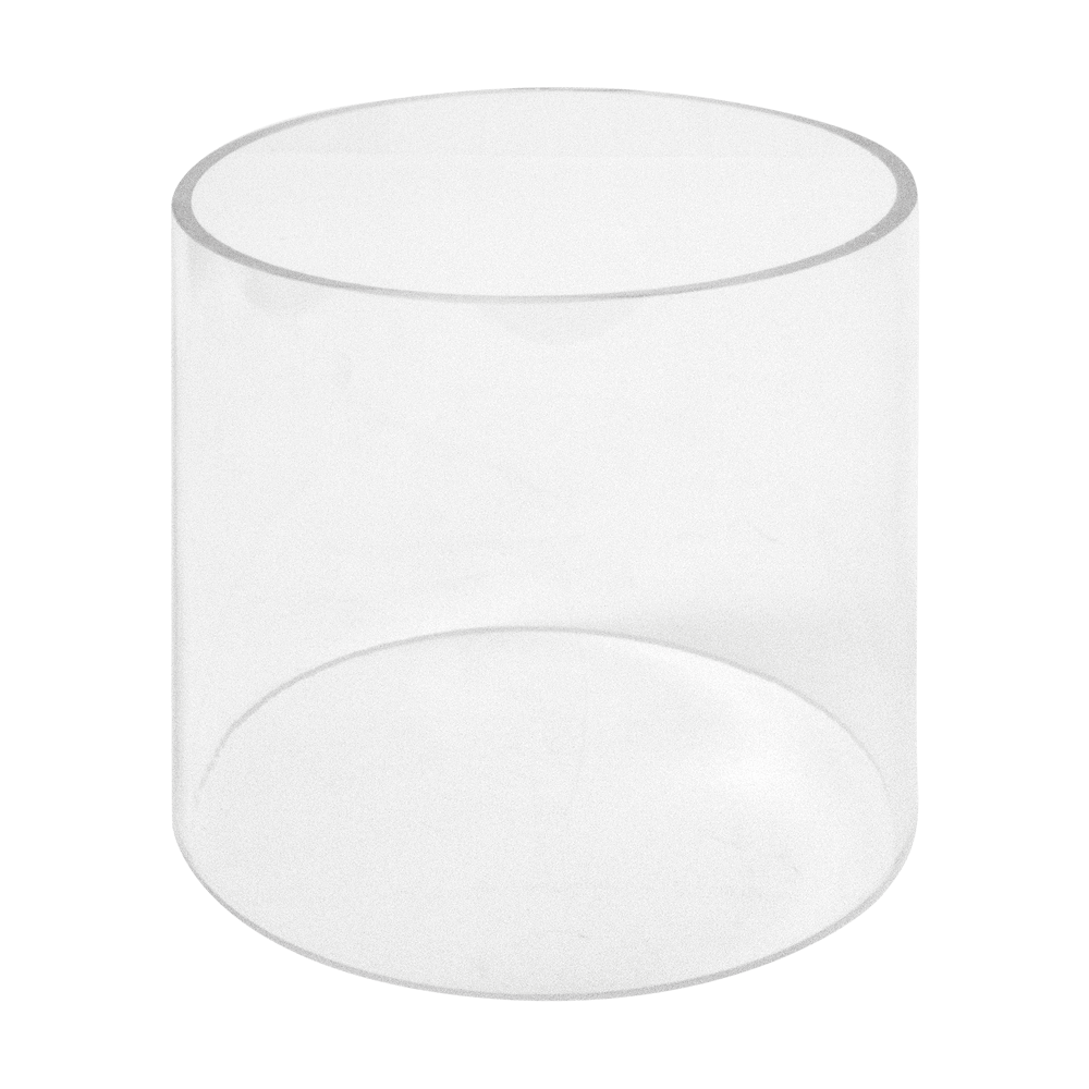 Standard Glas Standard Glasaufsatz für Ambientelicht oder Terrassenstrahler ohne Hintergrund.