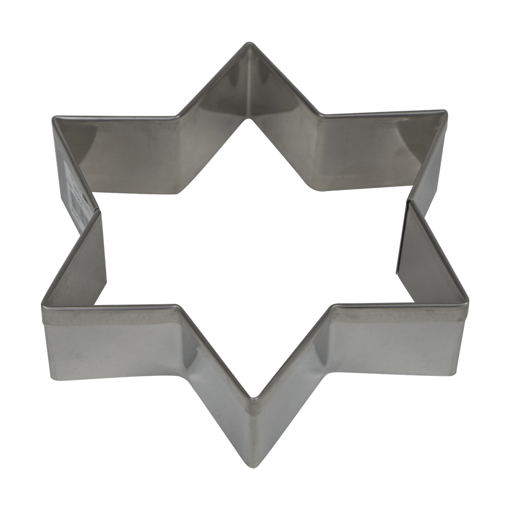 Ein Sternbackrahmen wird seitlich gezeigt mit den Maßen 14 auf 16 auf 4 Zentimeter. Ohne Hintergrund abgebildet