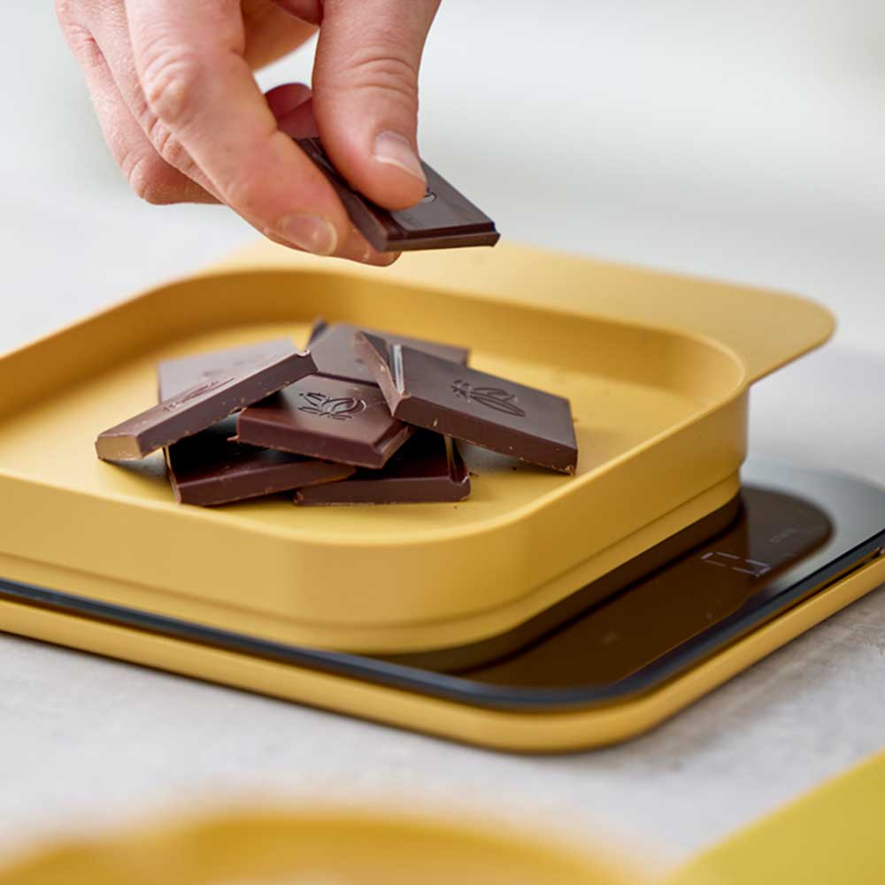 Digitale Küchenwaage mit Schale – Präzisionswaage 1 g–10 kg Zutaten werden in der Schale abgewogen