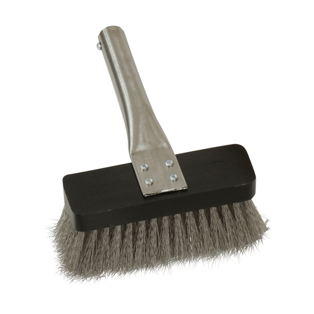 Reinigungsbesen mit Edelstahlborsten 16 cm breit und ohne Stiel ohne Hintergrund abgebildet