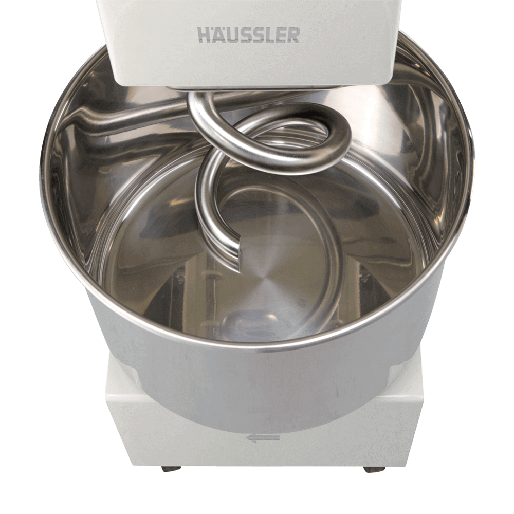 Kessel und Knetarm der Teigknetmaschine SP10