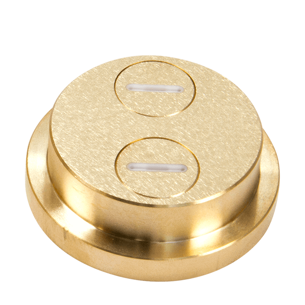 Matrize Nr. 56 - Mafalde / Gewellte Bandnudeln Nudelmatrize Nr. 56 für Mafalde / gewellte Bandnudeln für Nudelmaschine Emma und PN 100 ohne Hintergrund.