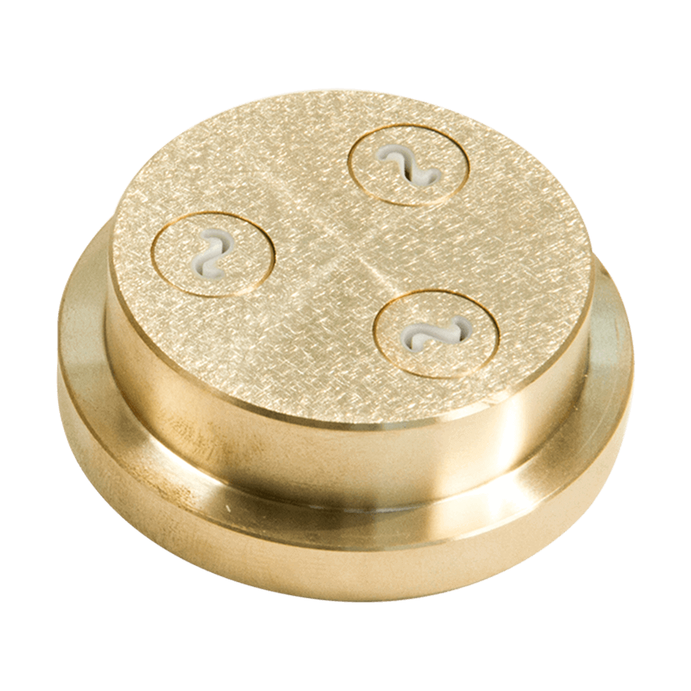 Matrize Nr. 49c - Fusilli/Spirelli Nudelmatrize Nr. 49c für Fusilli oder Spirelli für Nudelmaschine Emma und PN 100 ohne Hintergrund.