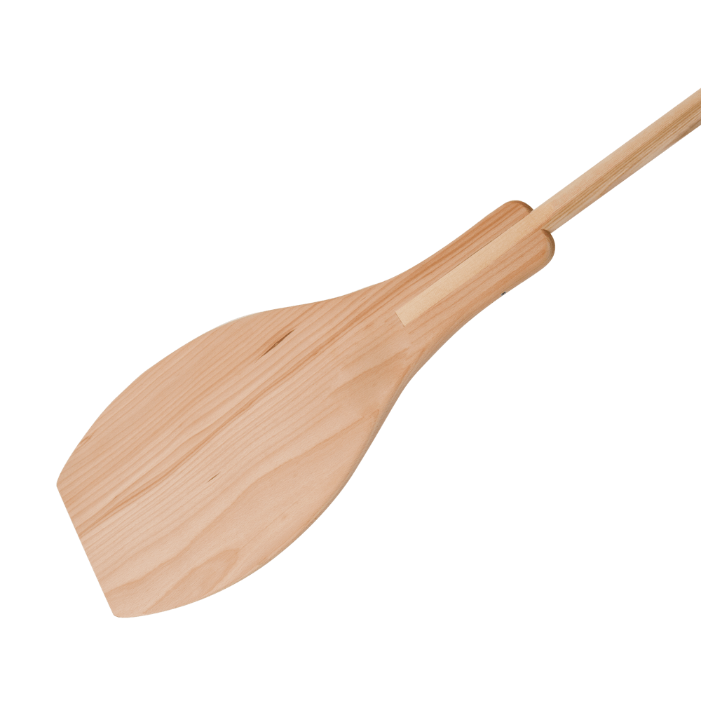 Robuste Holzbackschaufeln für große Backöfen Ovaler Backschieber aus Buche