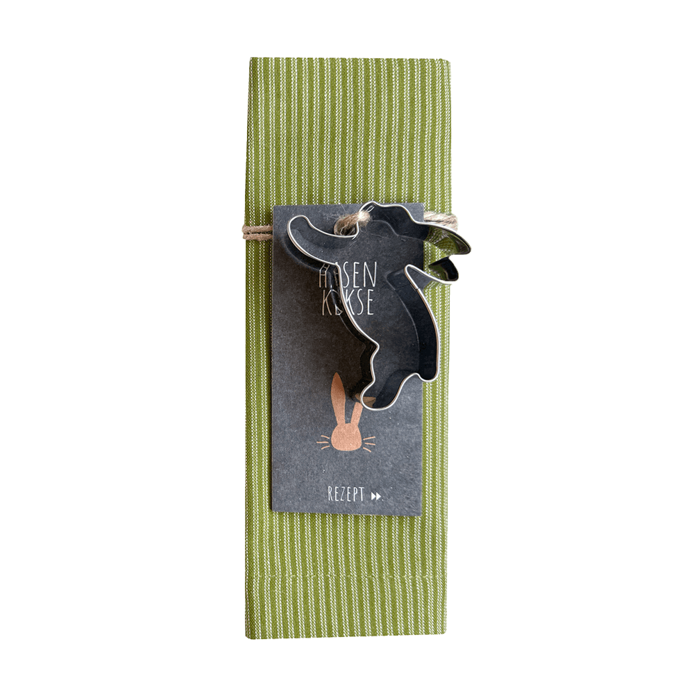 Geschirrtuch mit passendem Ausstecher
