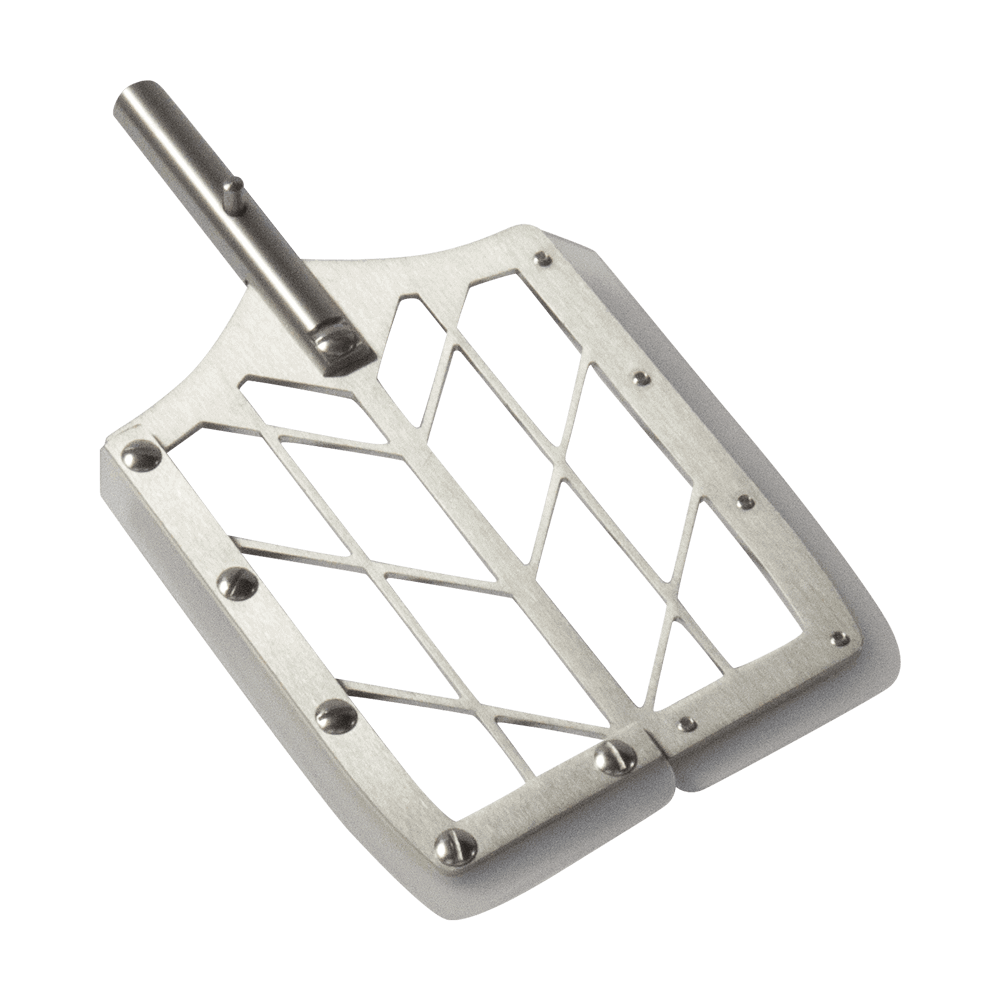 Rühpaddel aus Edelstahl ohne Hintergrund