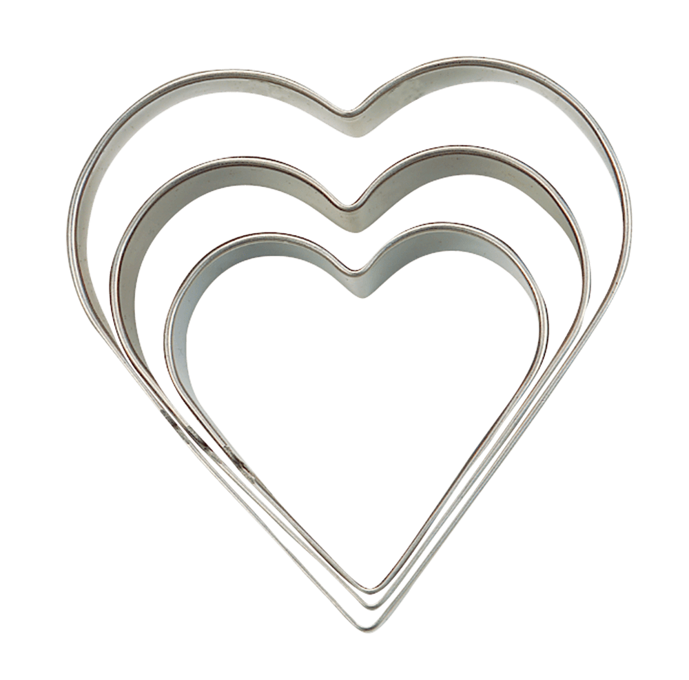 Terrassenausstecher Herz Terassenausstecher Herz in 3 Größen. (3,4,5 Zentimeter)