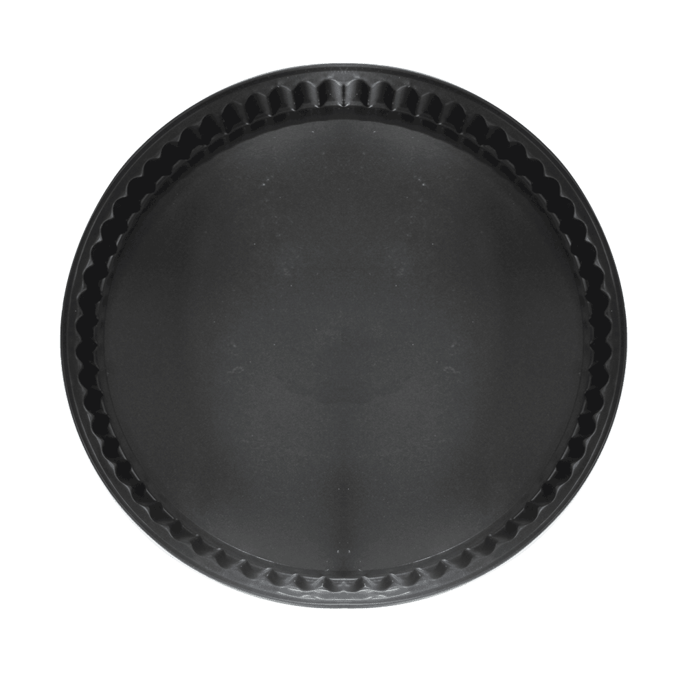 Quicheform mit Hebeboden Ø 28 cm schwarze runde Quicheform ohne Hintergrund abgebildet