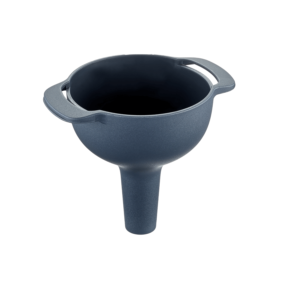 Trichter mittel- Trichter-Set Mittlerer Trichter des dreiteiligen Trichtersets ohne Hintergrund.