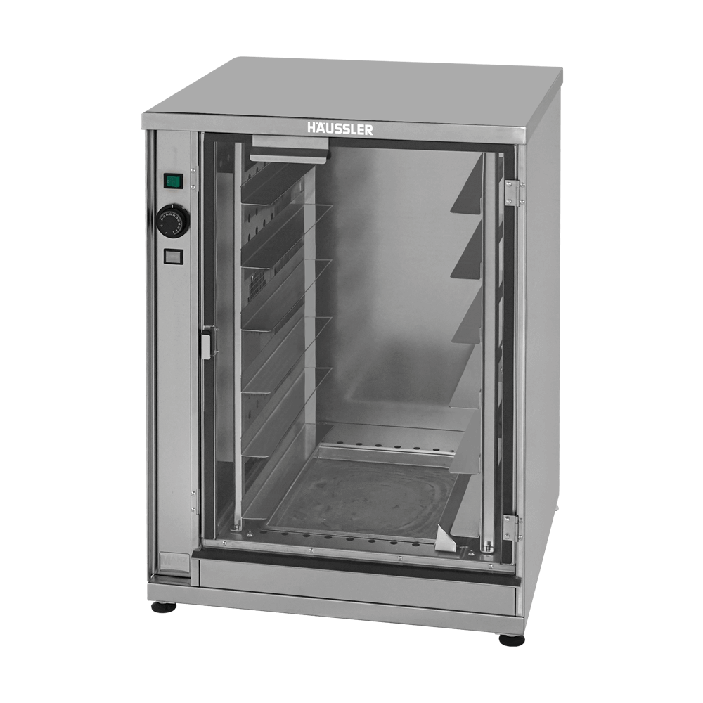 Gärschrank aus Edelstahl mit Glastüre und Temperatureinstellung