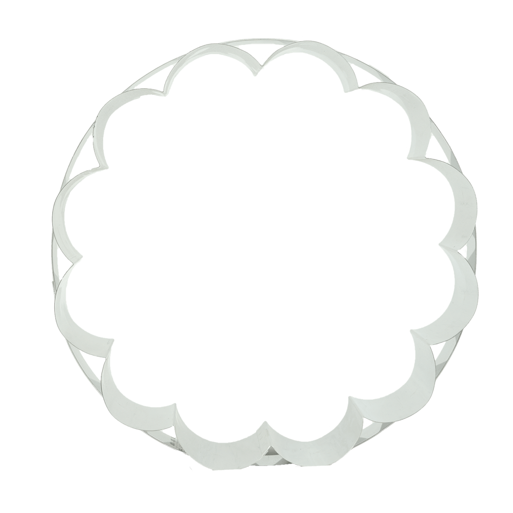 Tortenring Blume Ein Blumentortenring ohne Hintergrund abgebildet