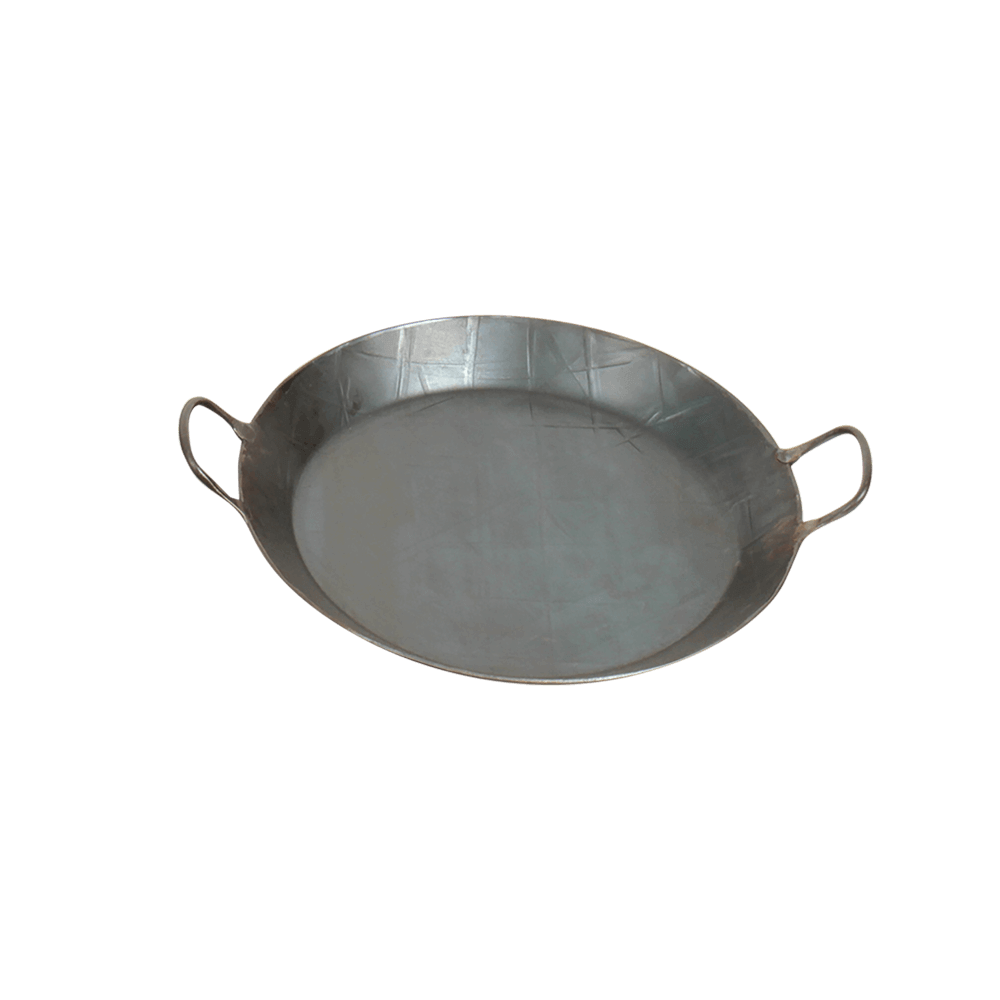 Geschmiedete Eisenbratpfanne mit 2 Griffen Bratpfanne mit zwei Griffen aus Gusseisen