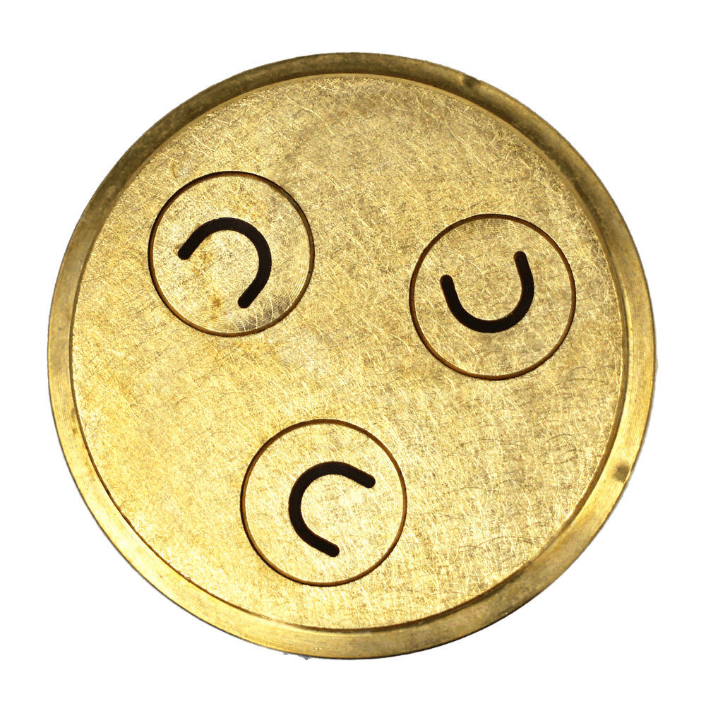 Nudelmatrize Nr. 268 für Spaccatelle-Nudeln für Nudelmaschine Emma und PN 100 ohne Hintergrund.