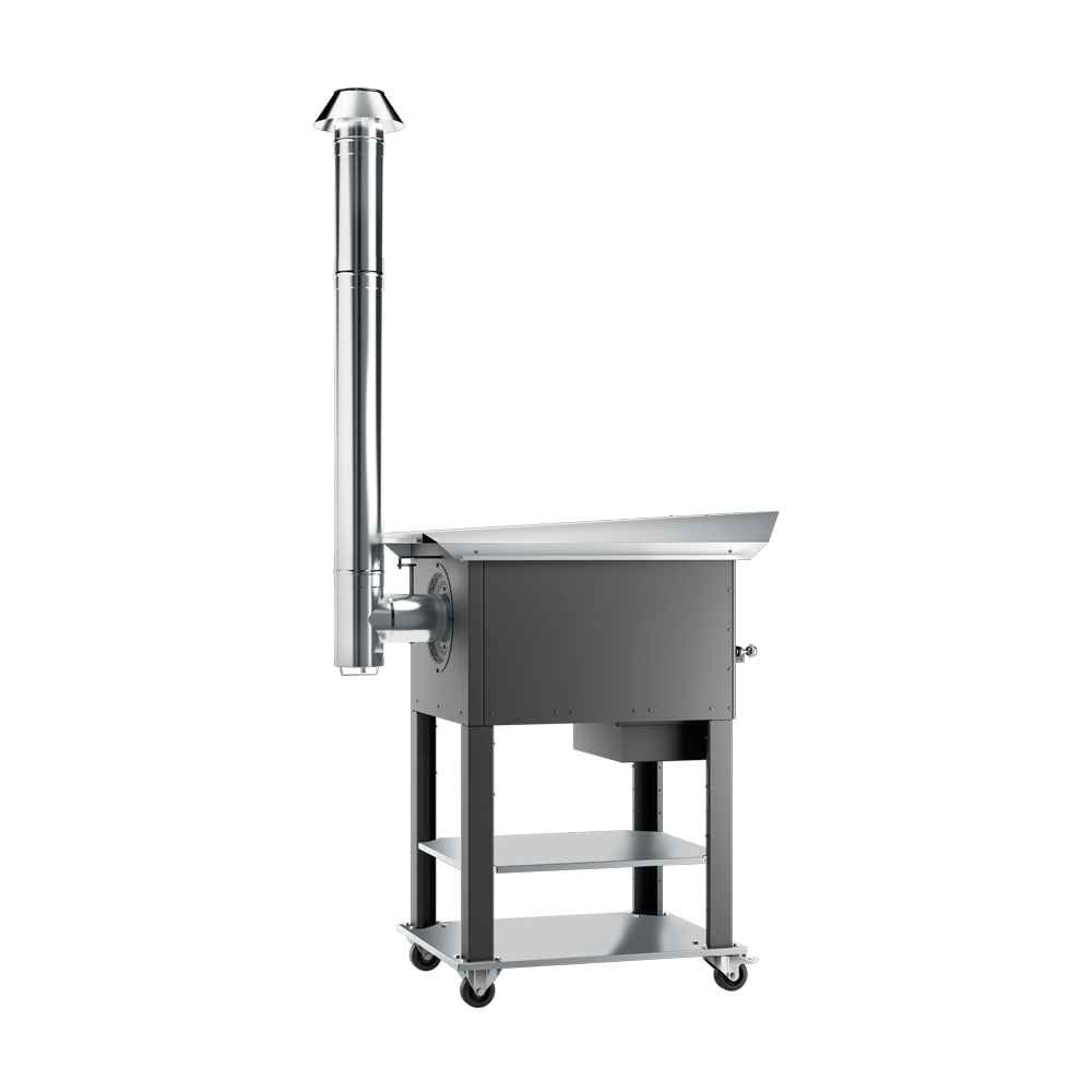 Holzbackofen Komplettpaket Edelstahl Ausführung