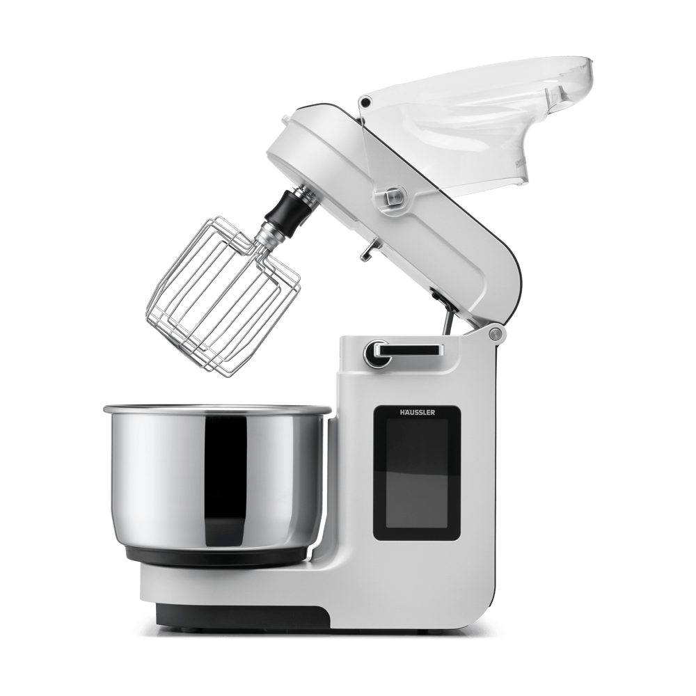 Aufschlagswerte und Volumina auf höchstem Niveau Teigknetmaschine mit Schneebesen ohne Hintergrund