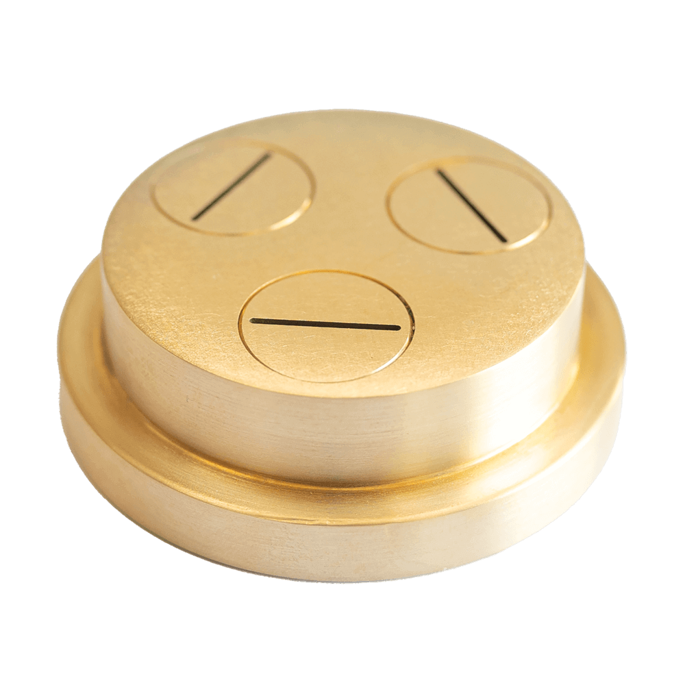 Nudelmatrize Nr. 20M für Bandnudeln für Nudelmaschine Emma und PN 100 ohne Hintergrund.