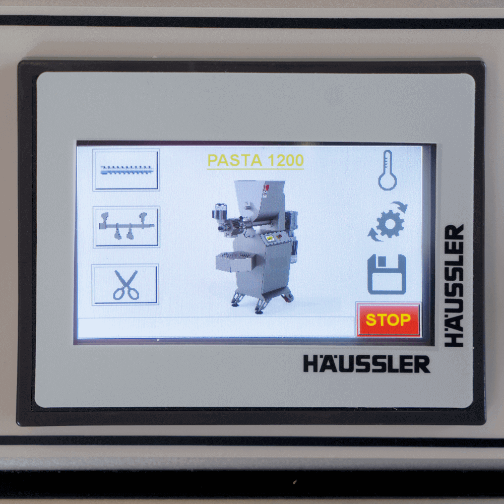 Nudelmaschine Pasta 1200 Nudelmaschine Pasta 1200 Kombi, Ansicht Touch Display