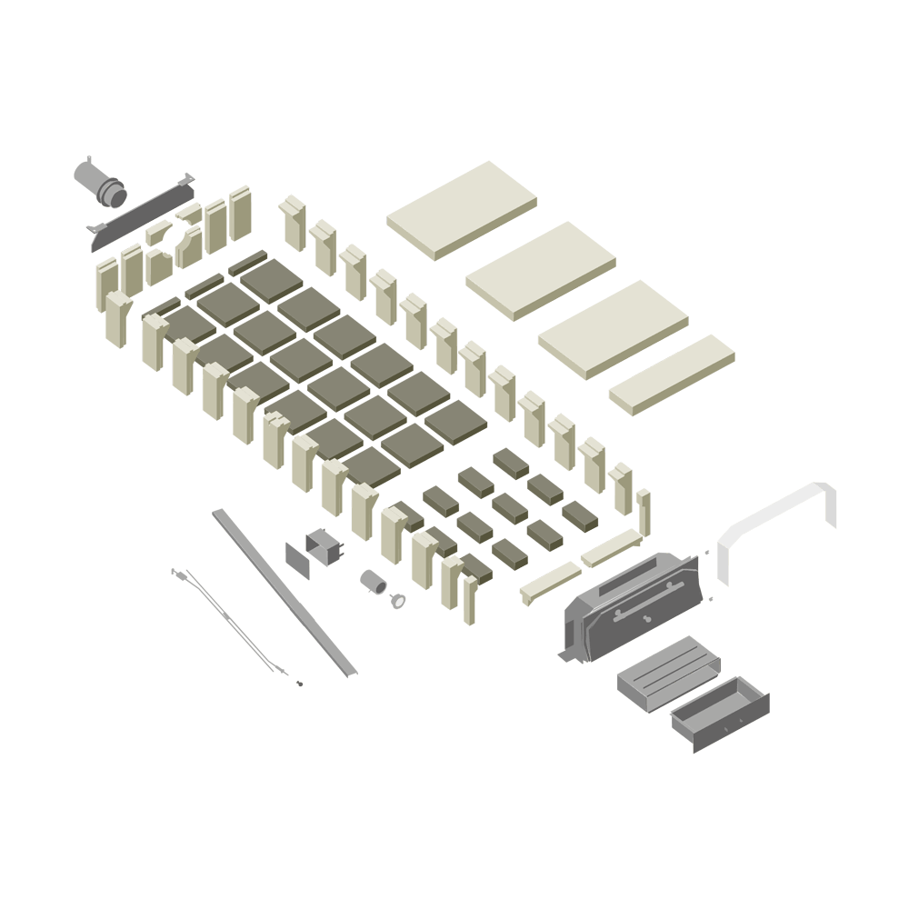 Holzbackofen Bausatz HABO 20 D Holzbackofen Bausatz HABO 20 D