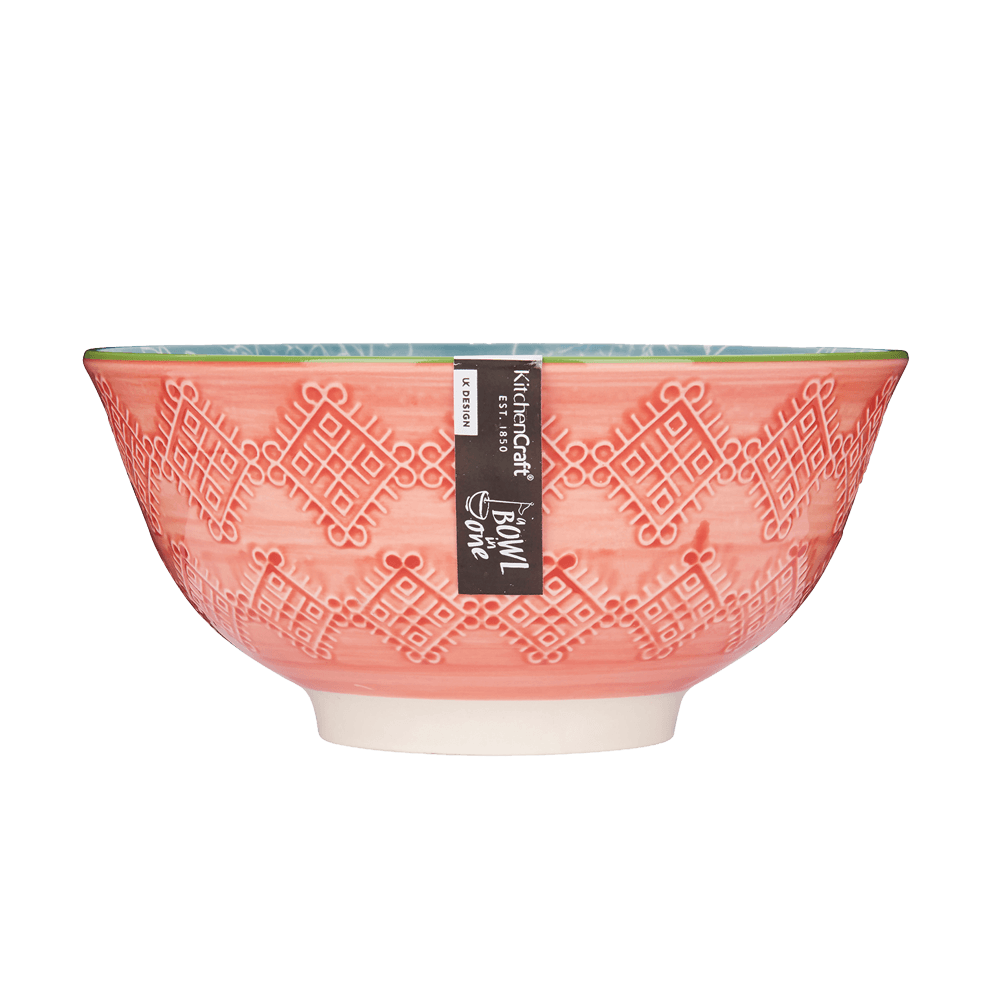 Bowl mit roter Außenseite, ohne Hintergrund.