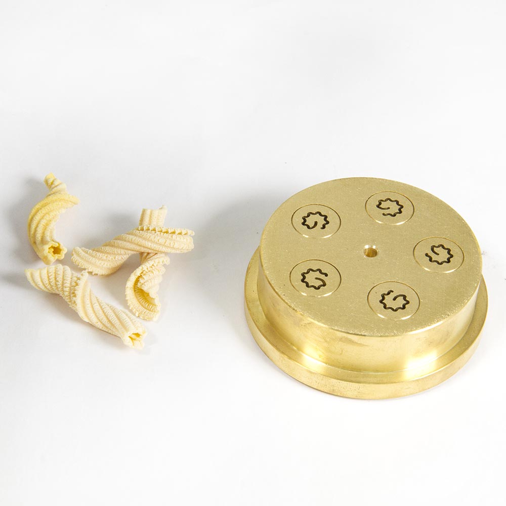 Matrize Fiorentini für Pasta 300 mit Beispielnudeln