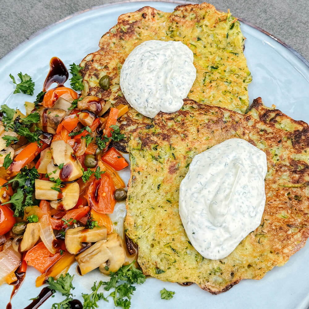 Kartoffel-Zucchini-Puffer