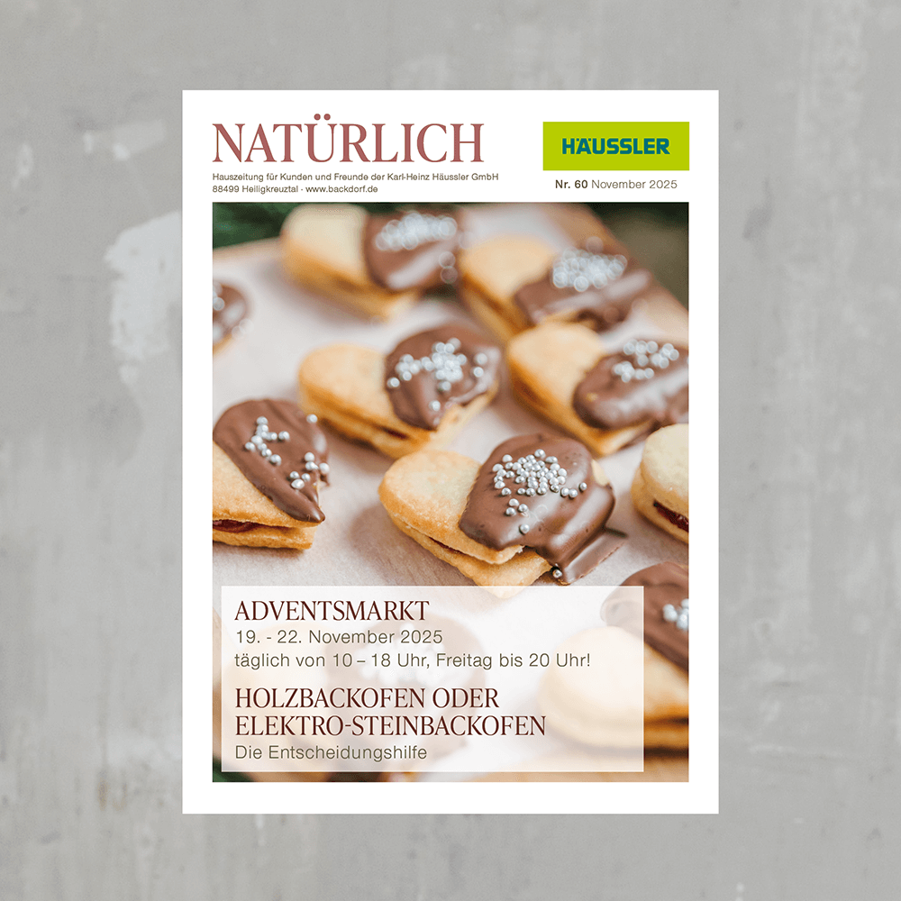 Titelblatt der Häussler Hauszeitung Advent 2025