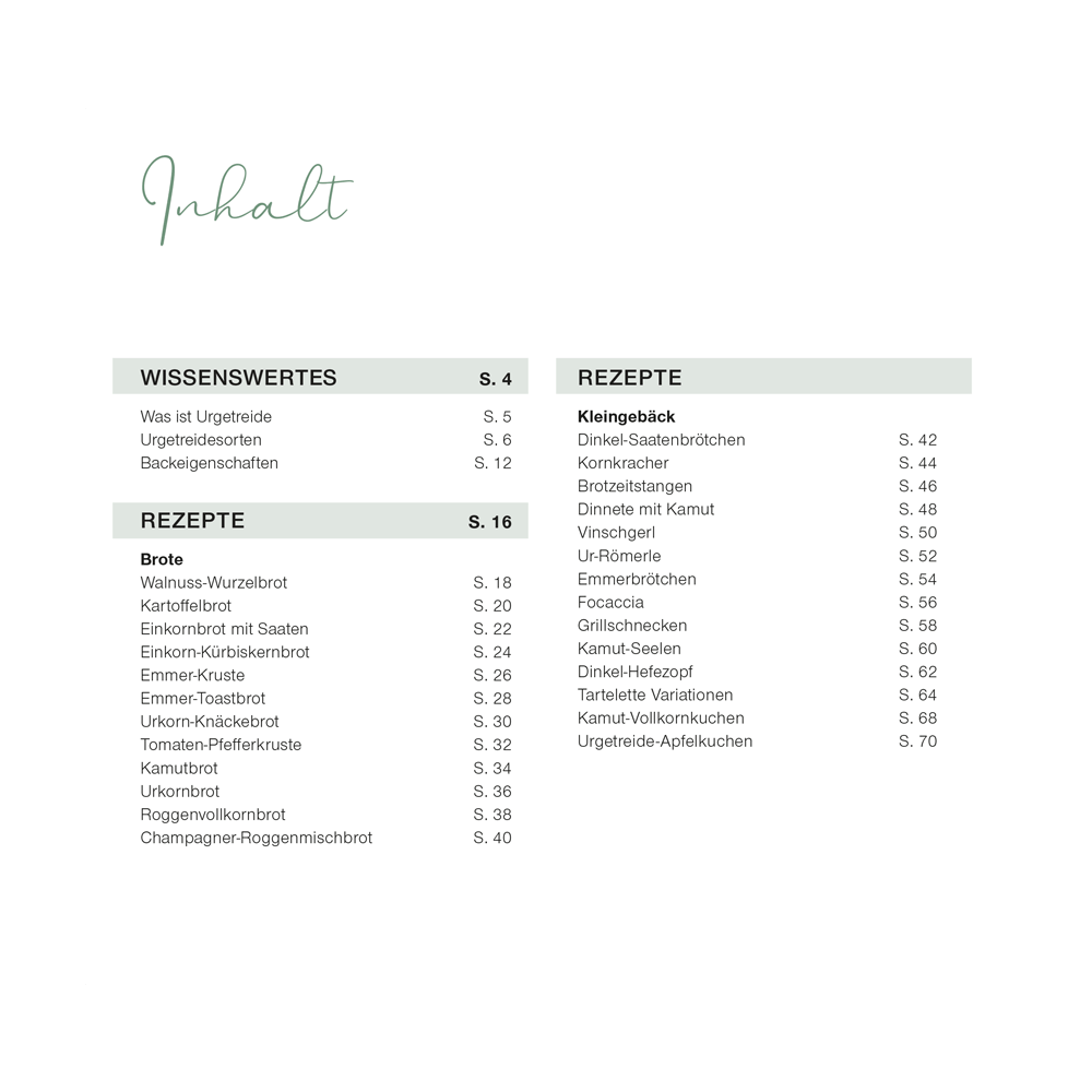 Häussler-Buch: Unser täglich Brot Band 4 Inhaltsverzeichnis Unser täglich Brot Band 4