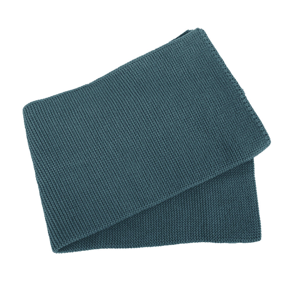 Handtuch aus 100 % BIO Baumwolle Hochwertig gestricktes Handtuch aus Baumwolle in dunkelblau