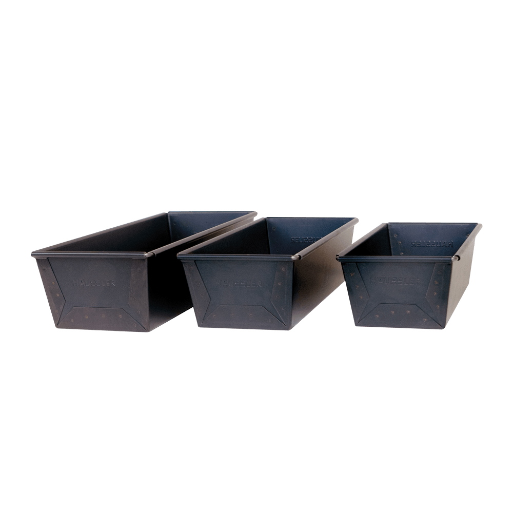 Die langlebige Kastenform aus Blauglanz überzeugt durch ihre robuste Verarbeitung und hervorragende Backeigenschaften. Profi-Kastenform Blauglanz in drei verschiedene Größen