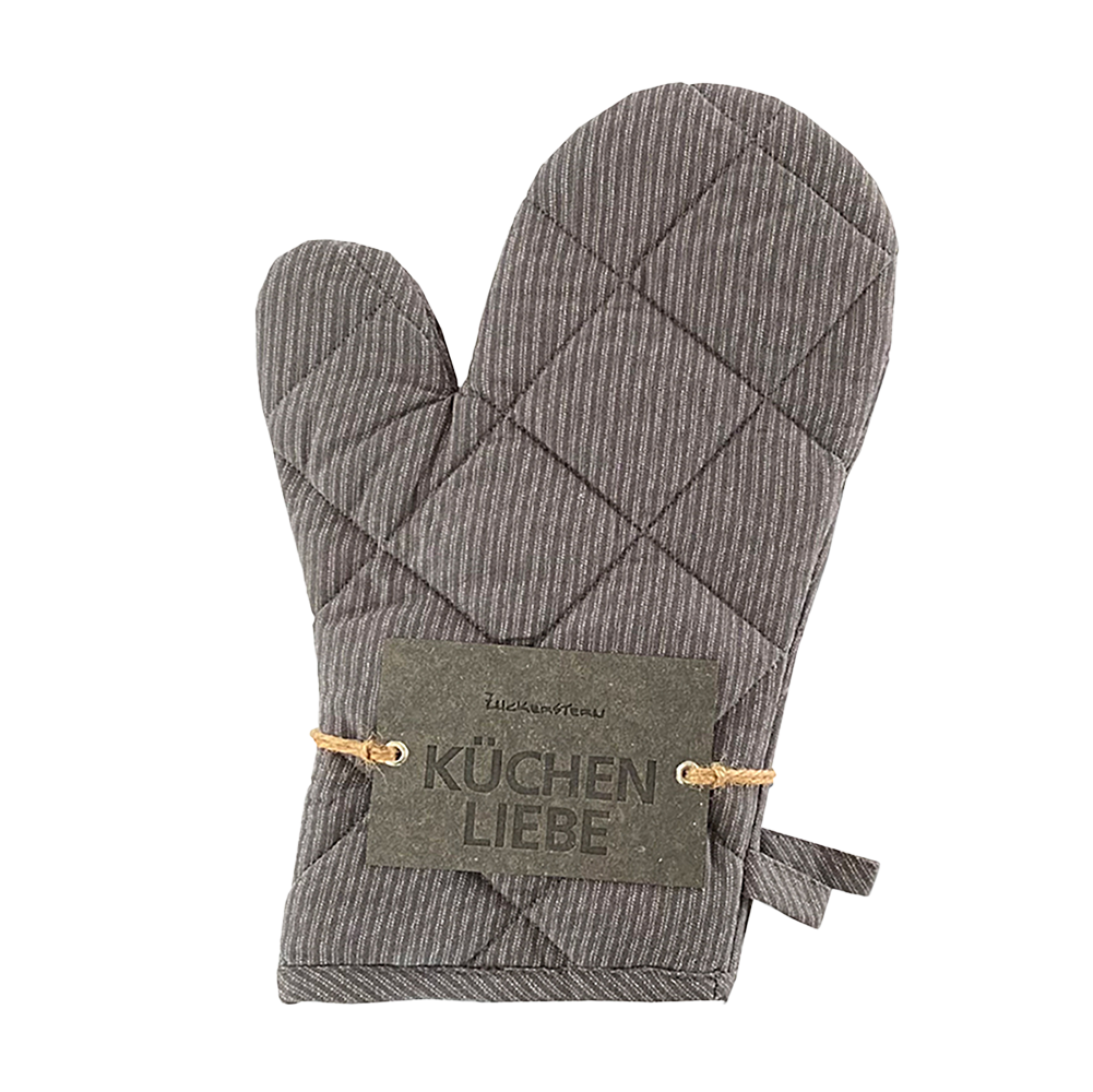 Kochhandschuhe Küchenliebe - 1 Paar - dunkelgrau