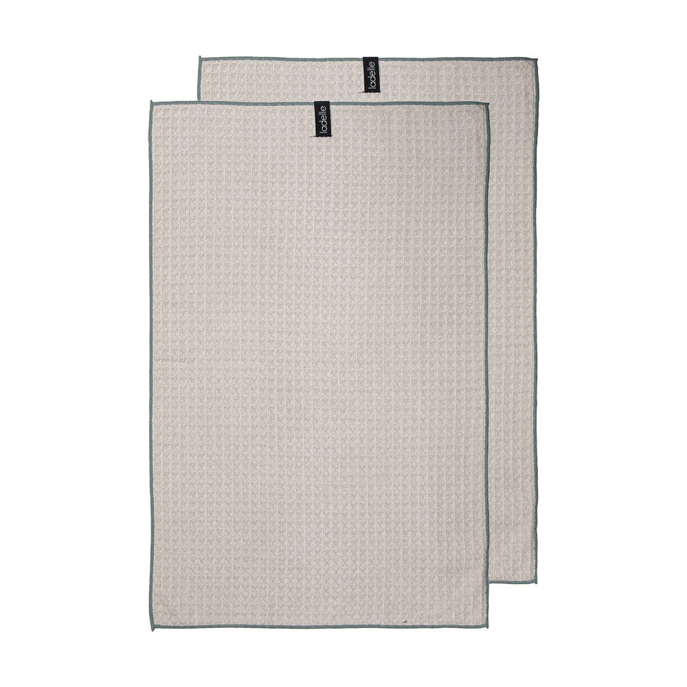 Geschirrtuch Mega Waffle in taupe ohne Hintergrund.