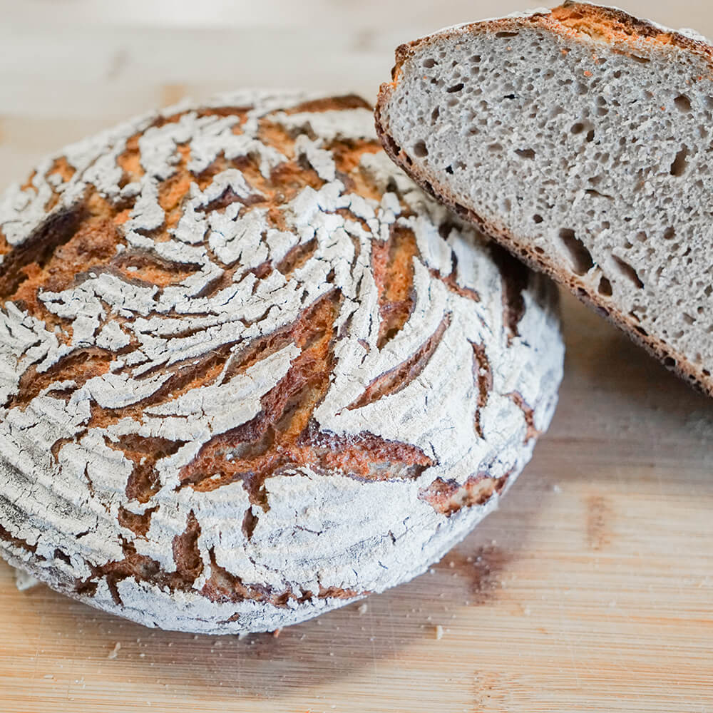 aufgeschnittenes Brot