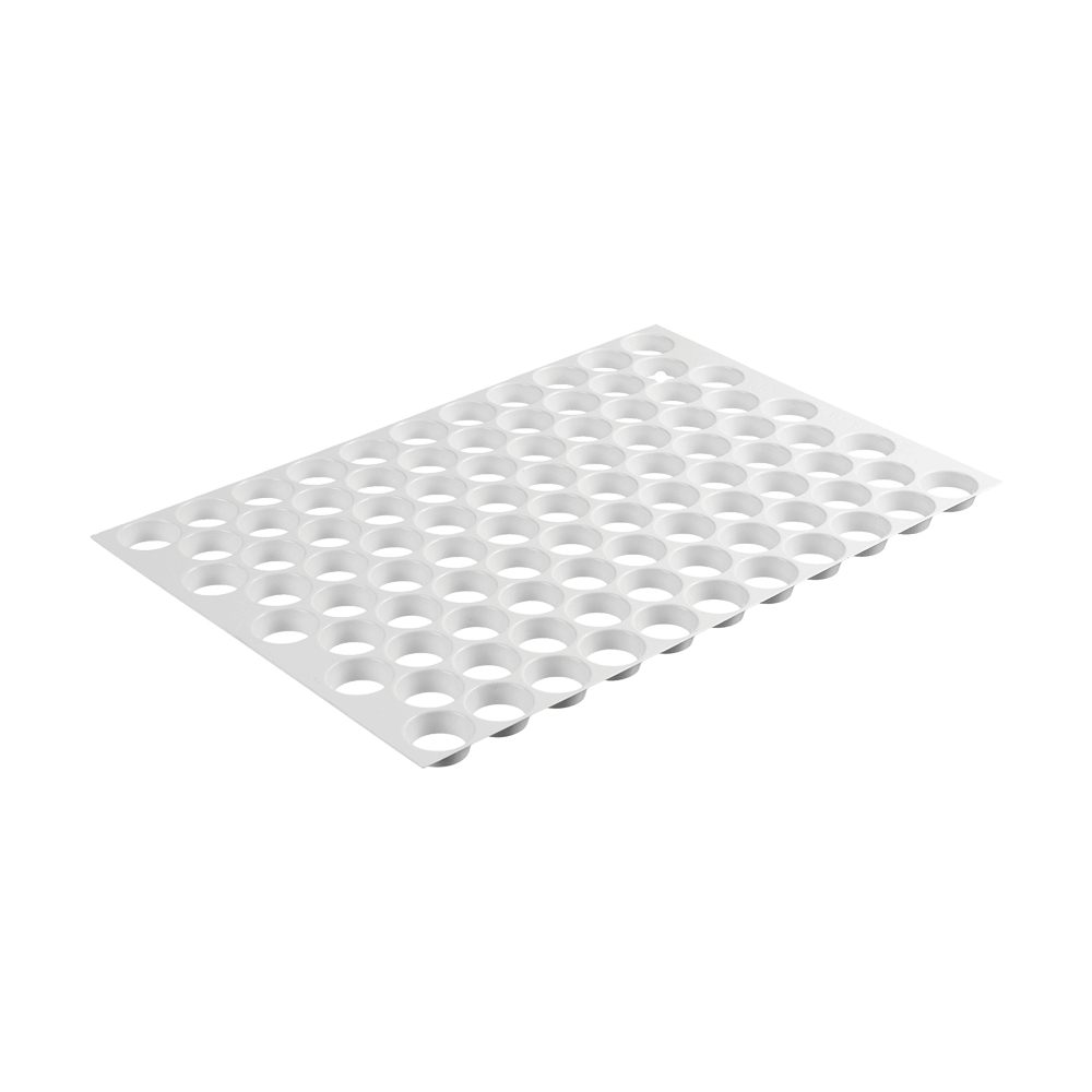 Ausstechmatten für die Plätzchenproduktion Ausstechmatte aus weißem Kunststoff mit dem Muster Kreis