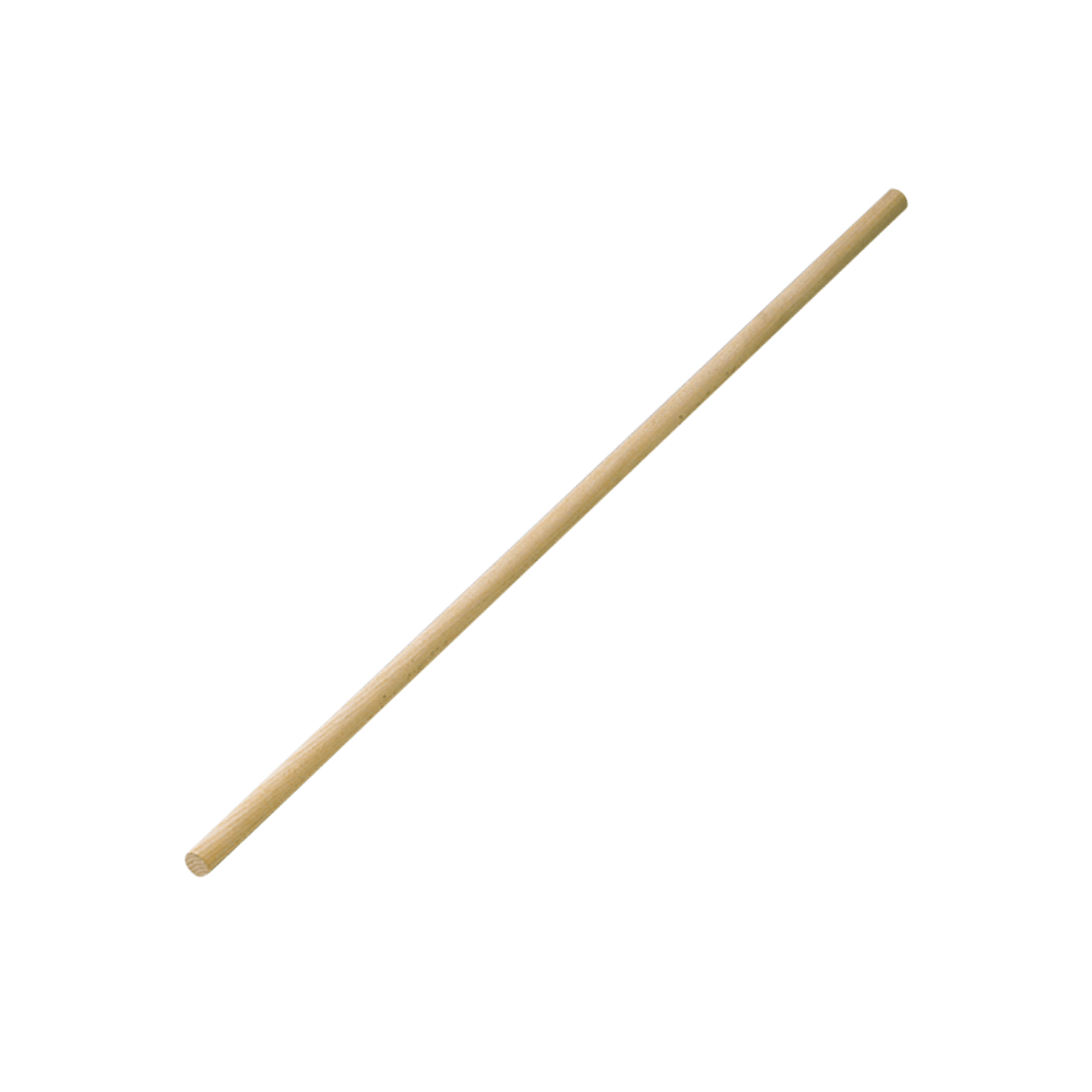 Aufhängestange aus Holz für einen Räucherschrank.