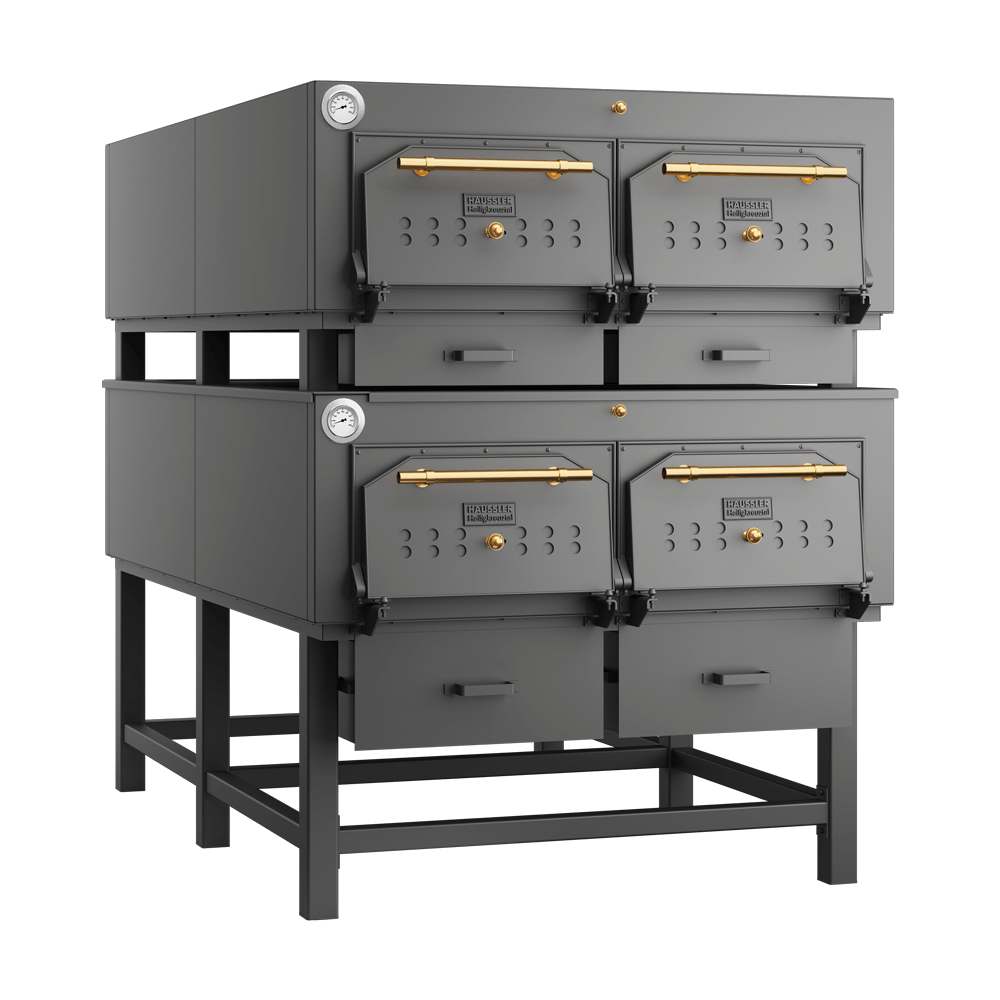 Holzbackofen HABO 30/2 Holzbackofen HABO 30/2, zwei Öfen übereinander. Farbe: anthrazit