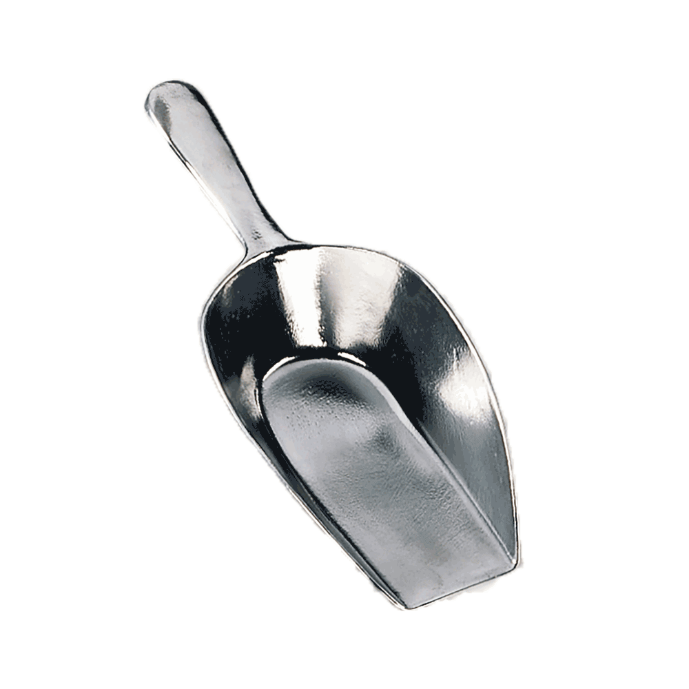 Abwiegeschaufel Aluminium bis 700 g Abwiegeschaufel aus Aluminium bis 700 g Fassungsvermögen ohne Hintergrund.