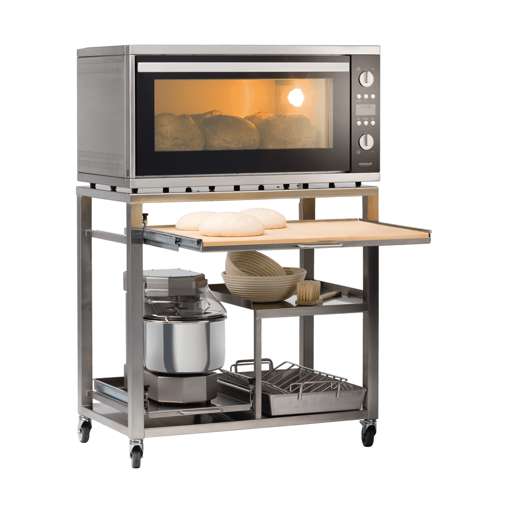 Backstation Primus mit Alpha Backstation mit Elektro-Steinbackofen Primus und Teigknetmaschine Alpha