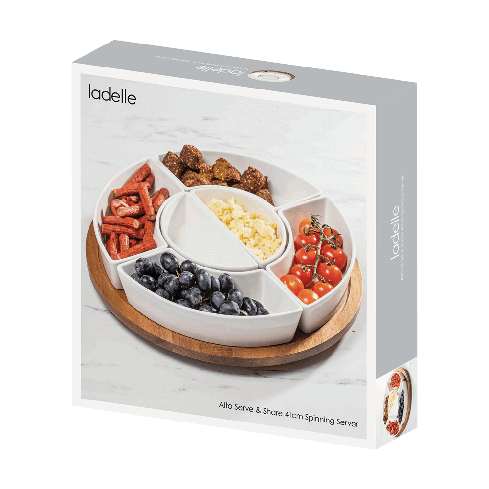 Drehteller in der Verpackung ohne Hintergrund.