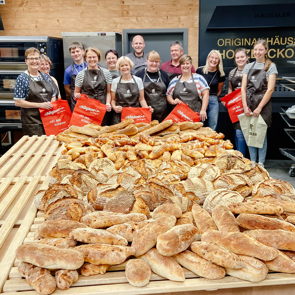 Gruppenangebote Kursteilnehmer mit Backergebnis