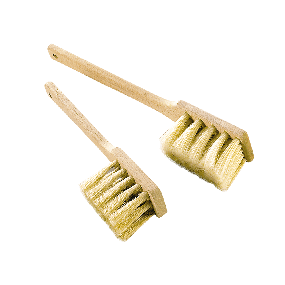 Zwei Brotpinsel mit Griff einer ist drei-Reihig und einer 5-Reihig 