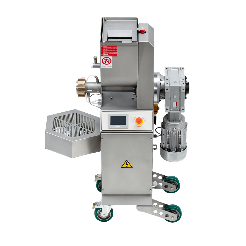 Pasta 800 Nudelmaschine Pasta 800, Komplettansicht aus Edelstahl mit Rollen