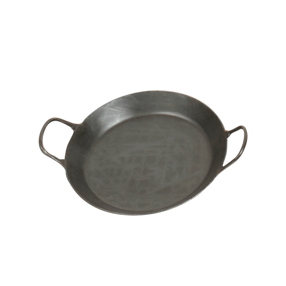 Bratpfanne mit zwei Griffen aus Gusseisen