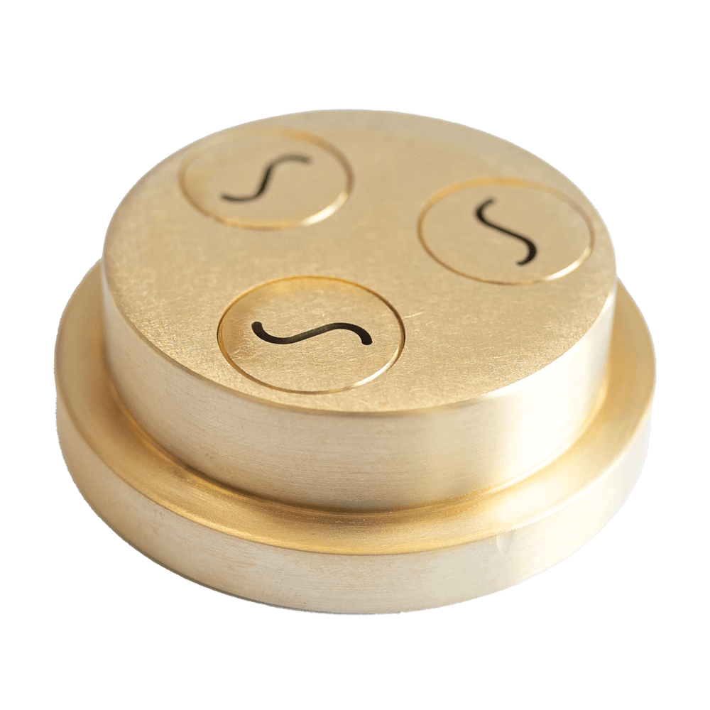 Matrize Nr. 244 - Tagliatelle Girate / Bandnudeln Nudelmatrize Nr. 244 für Bandnudeln für Nudelmaschine Emma und PN 100 ohne Hintergrund.