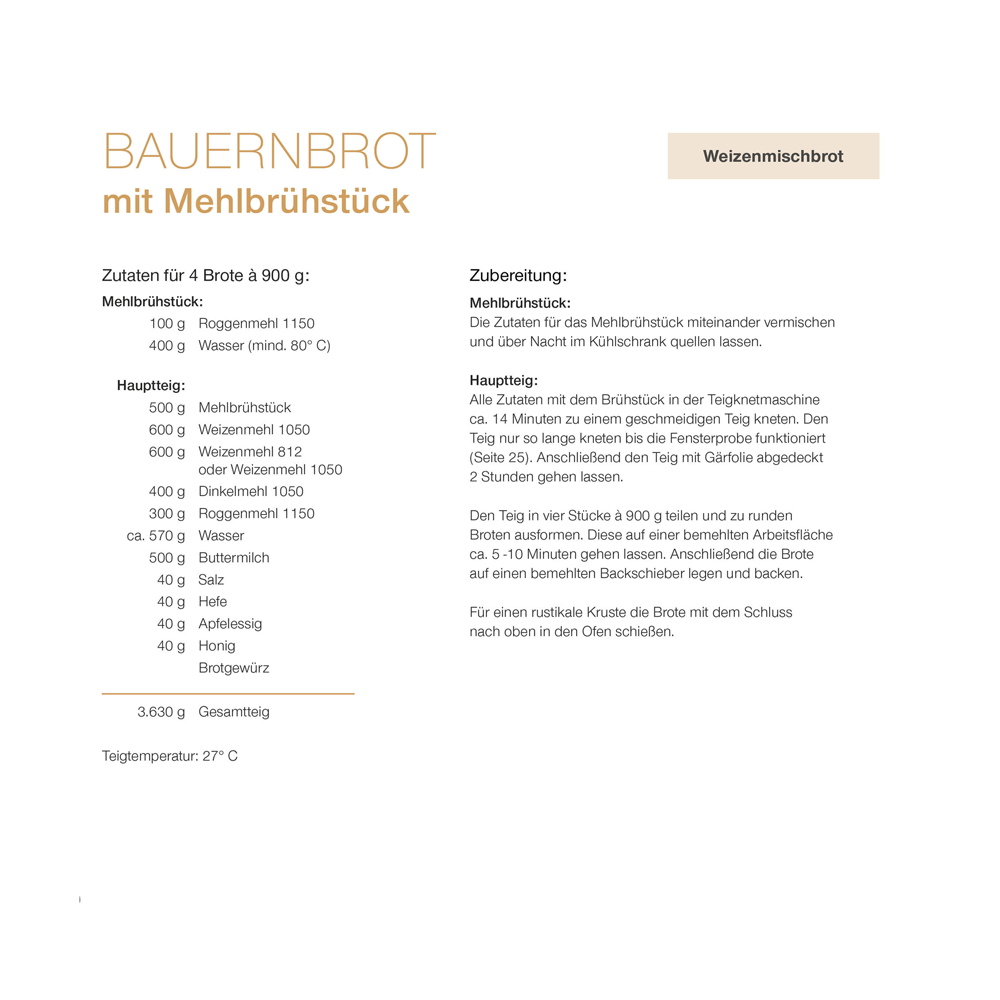Rezept-Auszug aus dem Häussler Buch "Unser täglich Brot Band 1" 