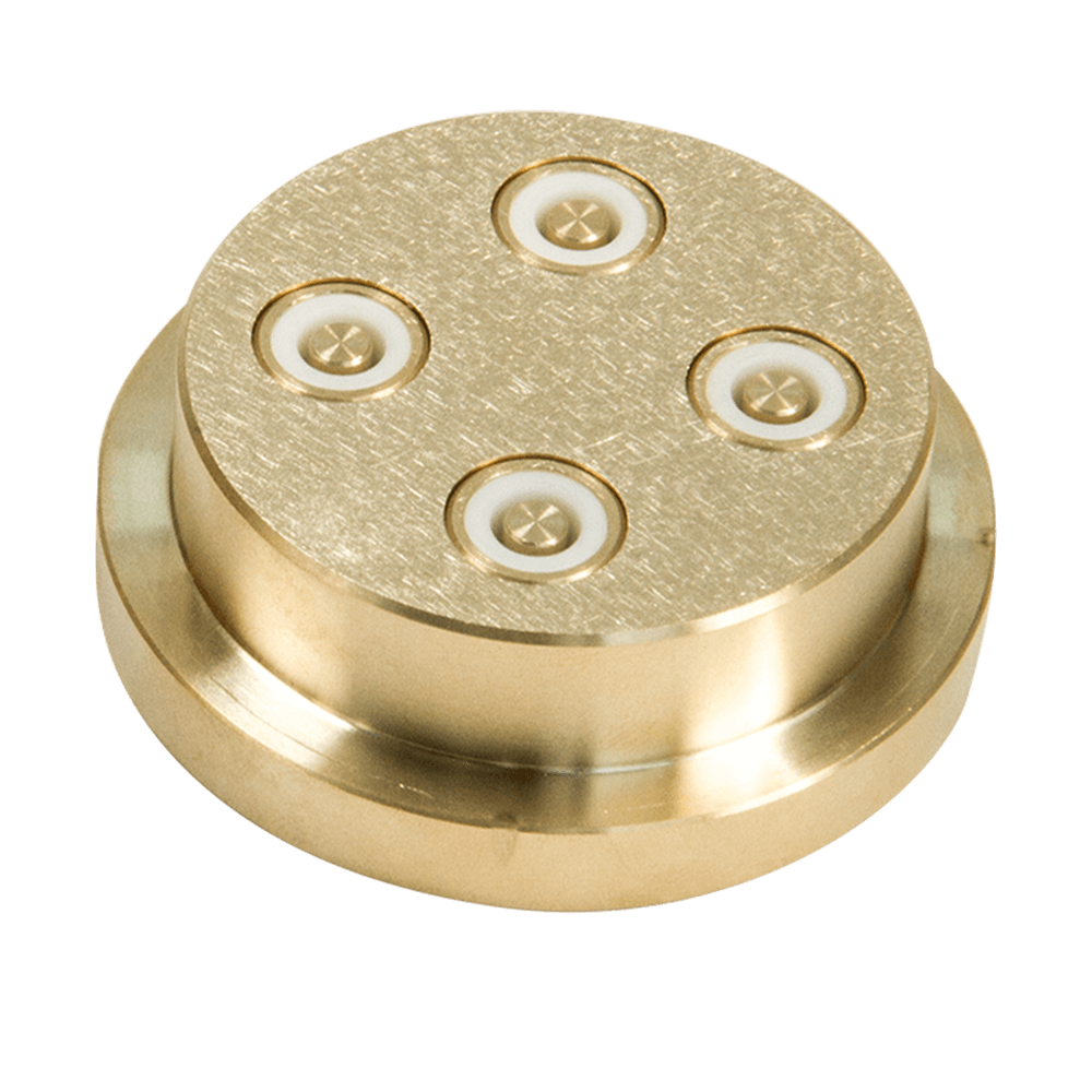 Nudelmatrize Nr. 31 für Makkaroni-Nudeln für Nudelmaschine Emma und PN 100 ohne Hintergrund.