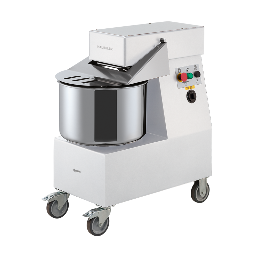 Teigknetmaschine SP20 Teigknetmaschine SP20, mit Teigkessel und Rädern, Farbe weiß