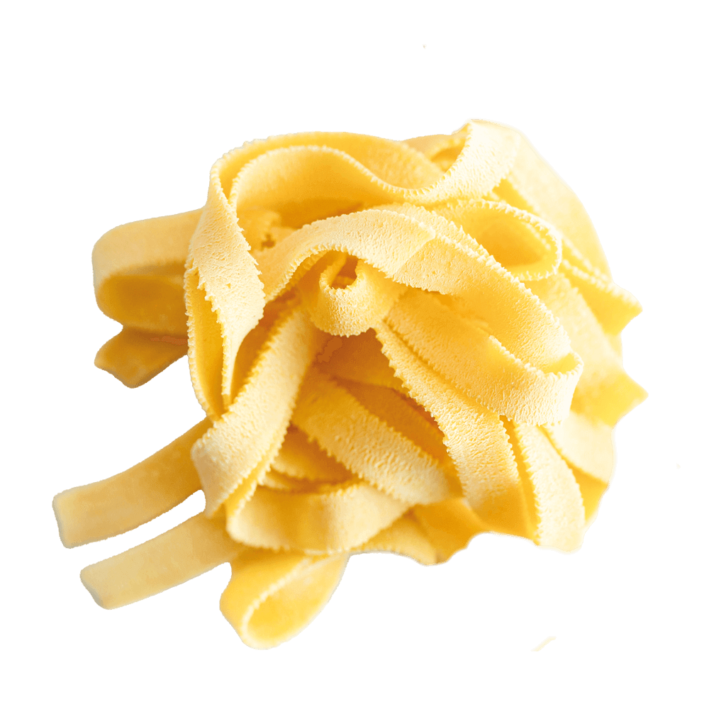 Bandnudeln Bandnudeln aus Hartweizengrieß und Ei